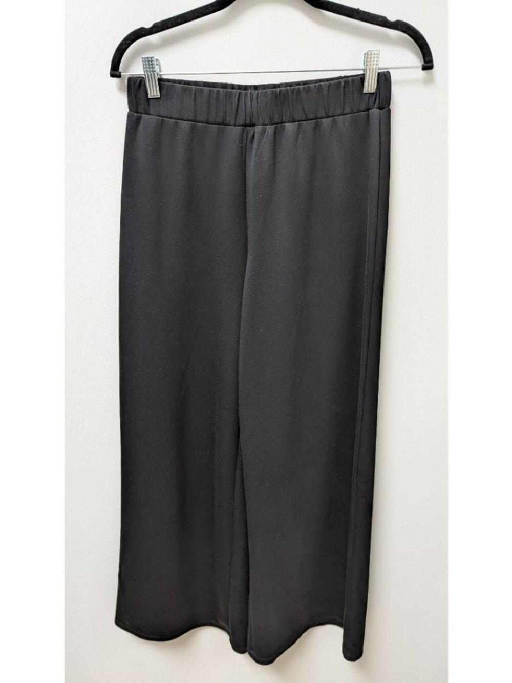 Divided H&M Black Elastic-Waist Wide-Leg Lounge Pants